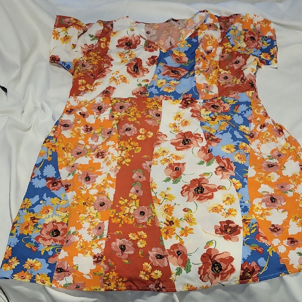 Vibrant Floral Kids Dress